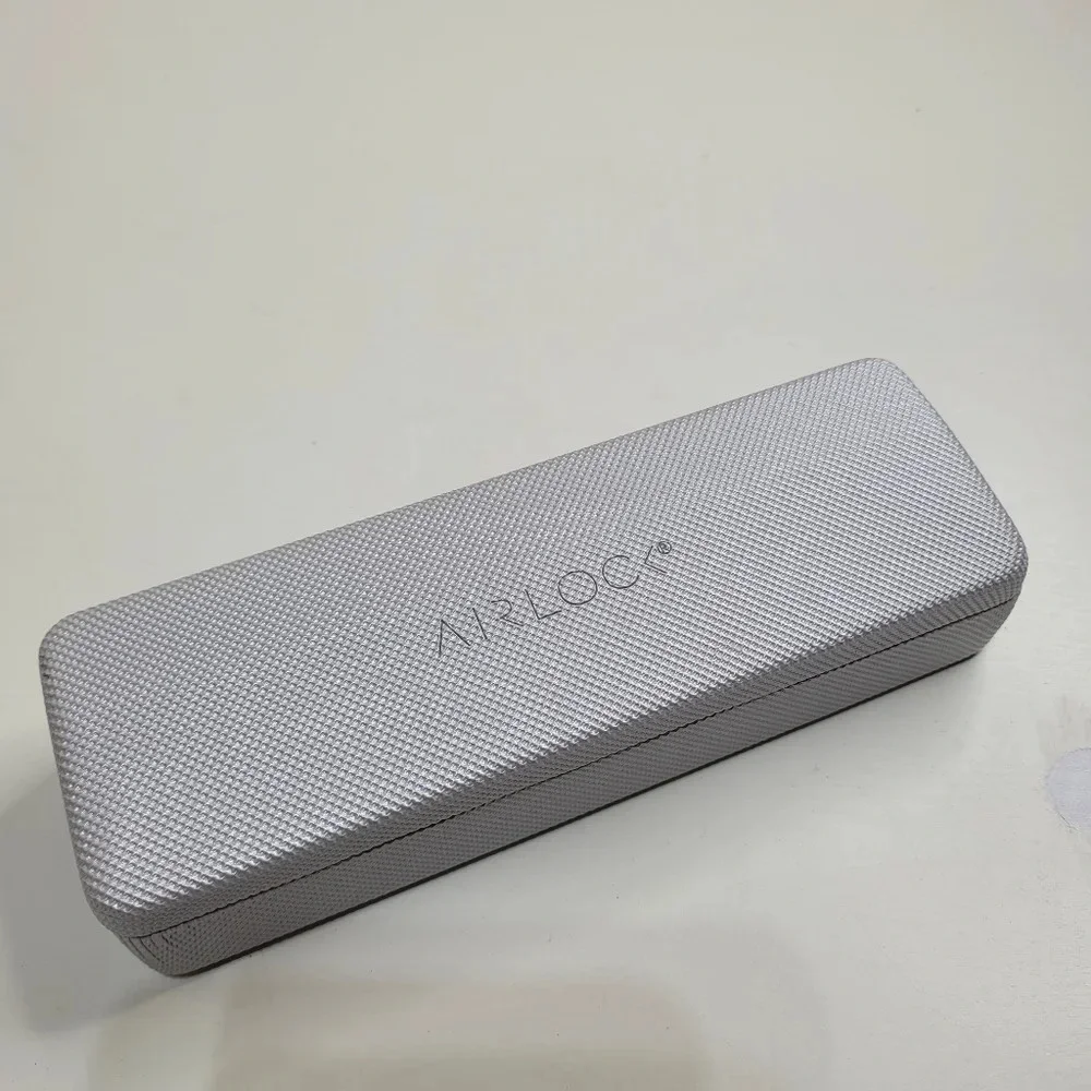 Marchon Titanium Airlock Silver HONOR Hard Eyeglass Case, Case Only